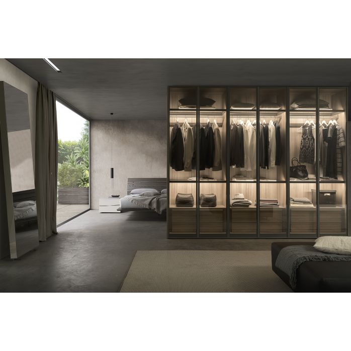 Presotto Armadio con Anta in Vetro Incorniciata