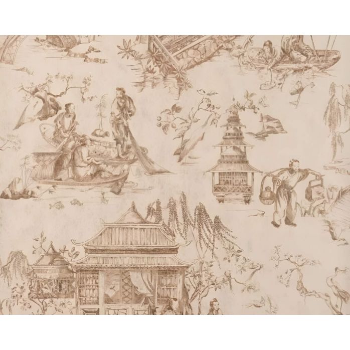 Carta da Parati Pierre Frey Le Printemps du mekong metal
