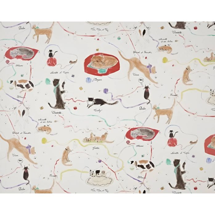 Carta da Parati Pierre Frey Les Petits Chats de Colette