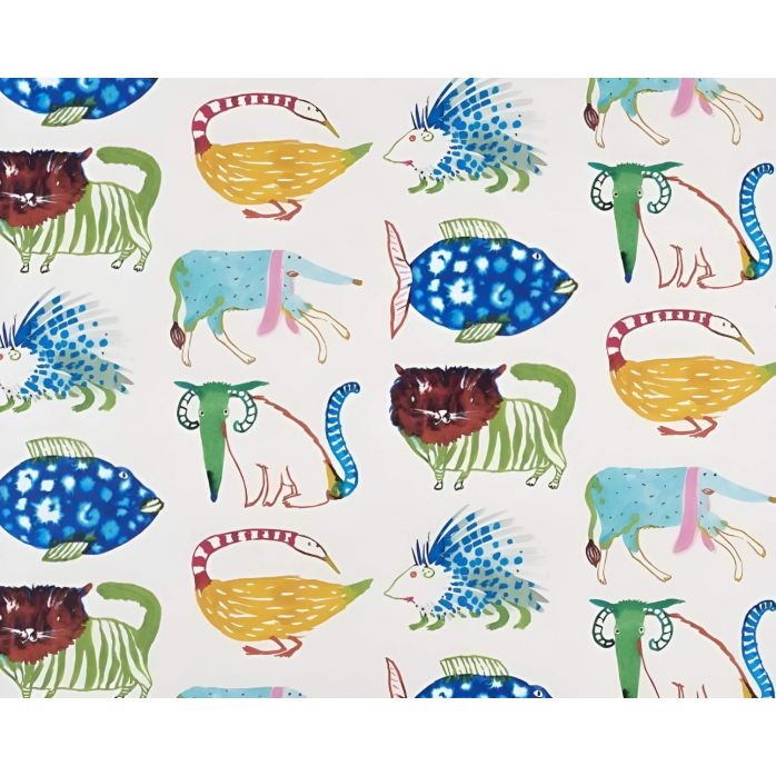 Pierre Frey Mardi Gras Multicolore Wallpaper