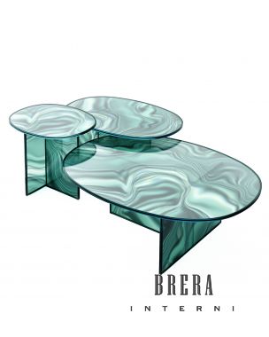Glas Italia Liquefy Tabled Blue Color