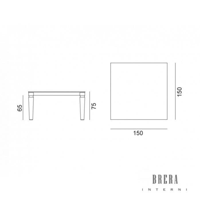 Gervasoni Sedia Tavolo-Sedia 31- 150 x 150 x 75