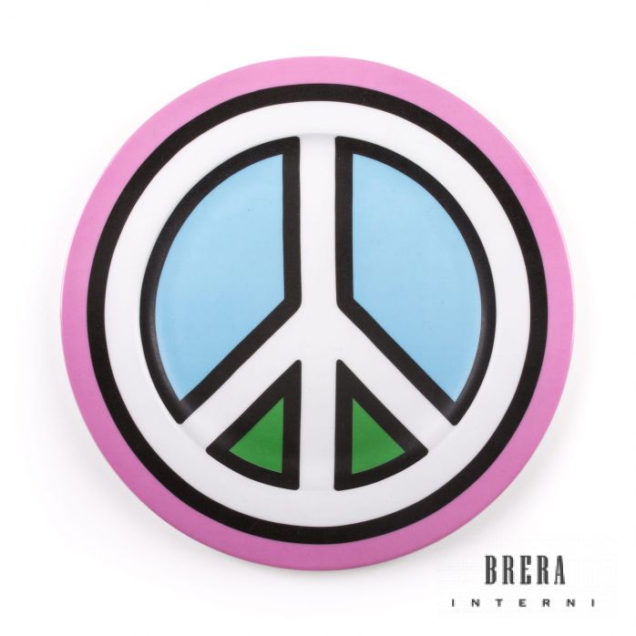 Piatto in porcellana Seletti Peace