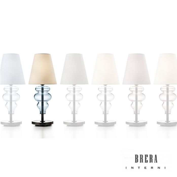 Barovier & Toso Ran Lampada da tavolo - BB Bianco - Bianco, AQ Acquamarina - Acquamare