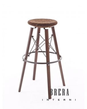 Colico Jack Stool With Wooden Frame
