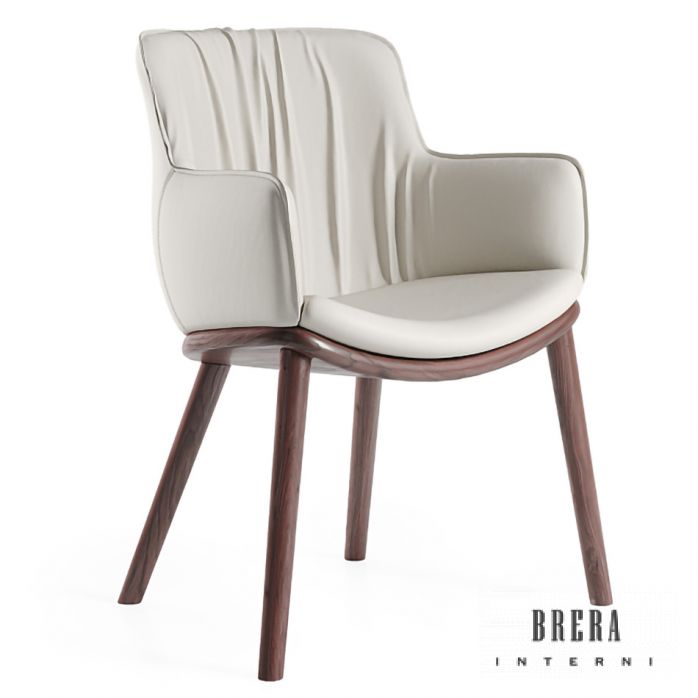 Cattelan Italia Rhonda Wood Armchair
