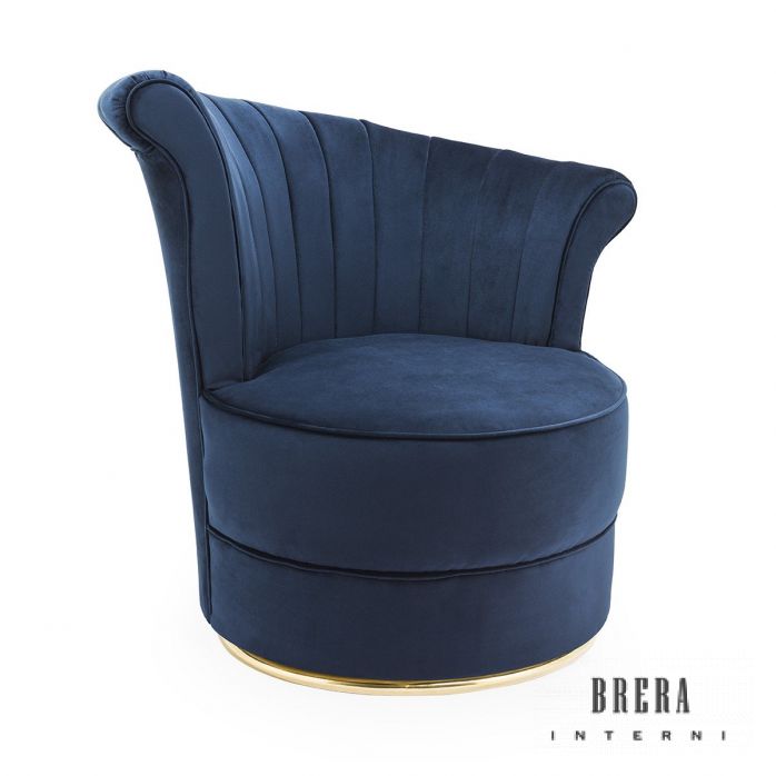 Abhika Faint Velvet Armchair