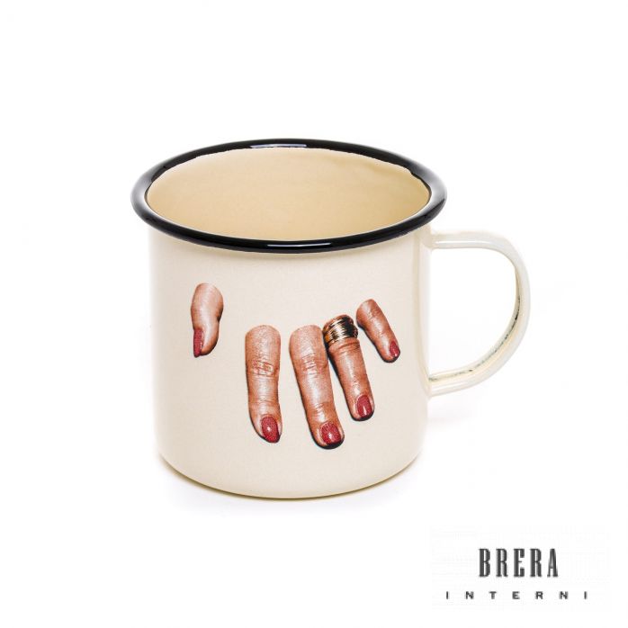 Enamel Mug Seletti Fingers