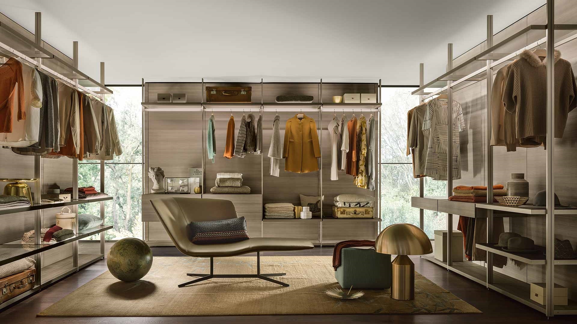 Piero Lissoni Designed Walk-In Closet Hangar For Lema