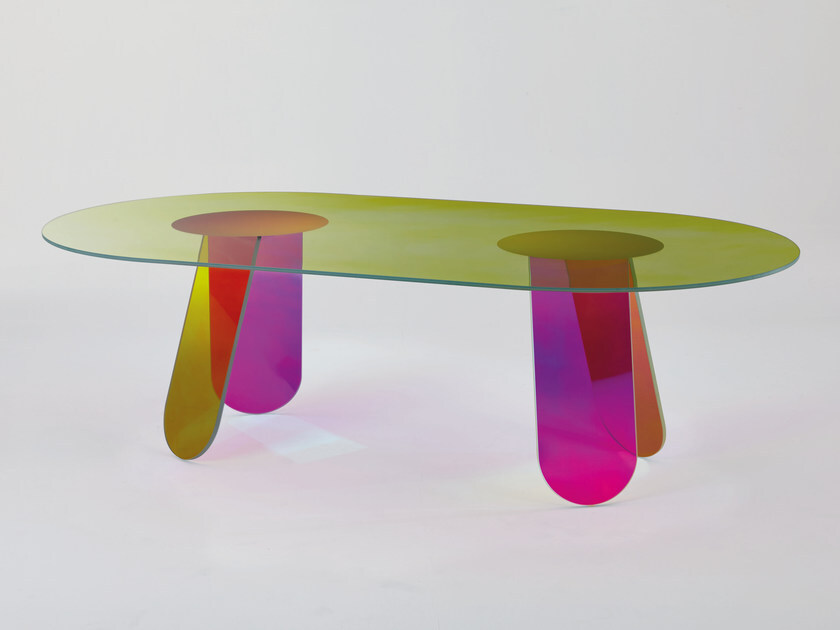 Shimmer Glas Italia Table It's Best Furniture To Stand Out The Effect Of Lighting